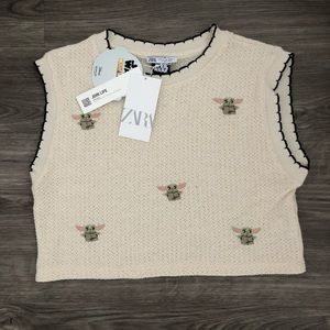 Limited edition knit baby yoda top